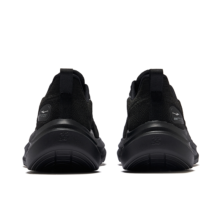 Erke Wind Flight 3.0 Cushioning Rebound Breathable Low top Casual City Commuting Sprint Running Shoes Men’s Jet Black