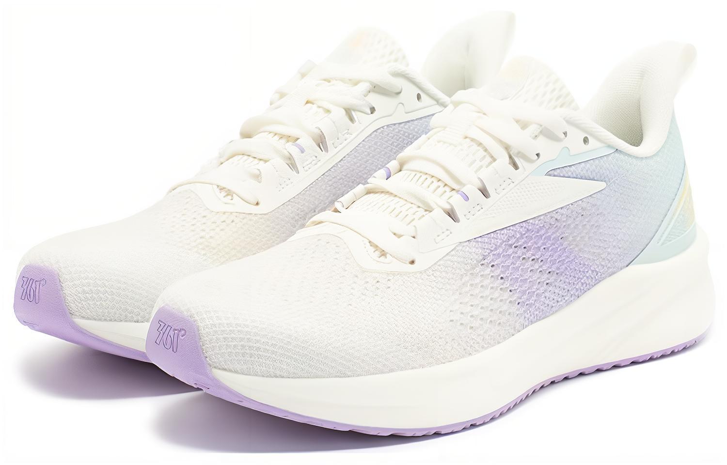 361° Slip Resistant, Abrasion Resistant, Breathable Low top Running Shoes Women’s White Cyan Purple
