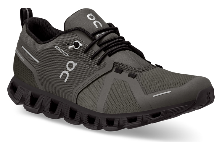On Running Cloud 5 Waterproof Olive Black Women’s