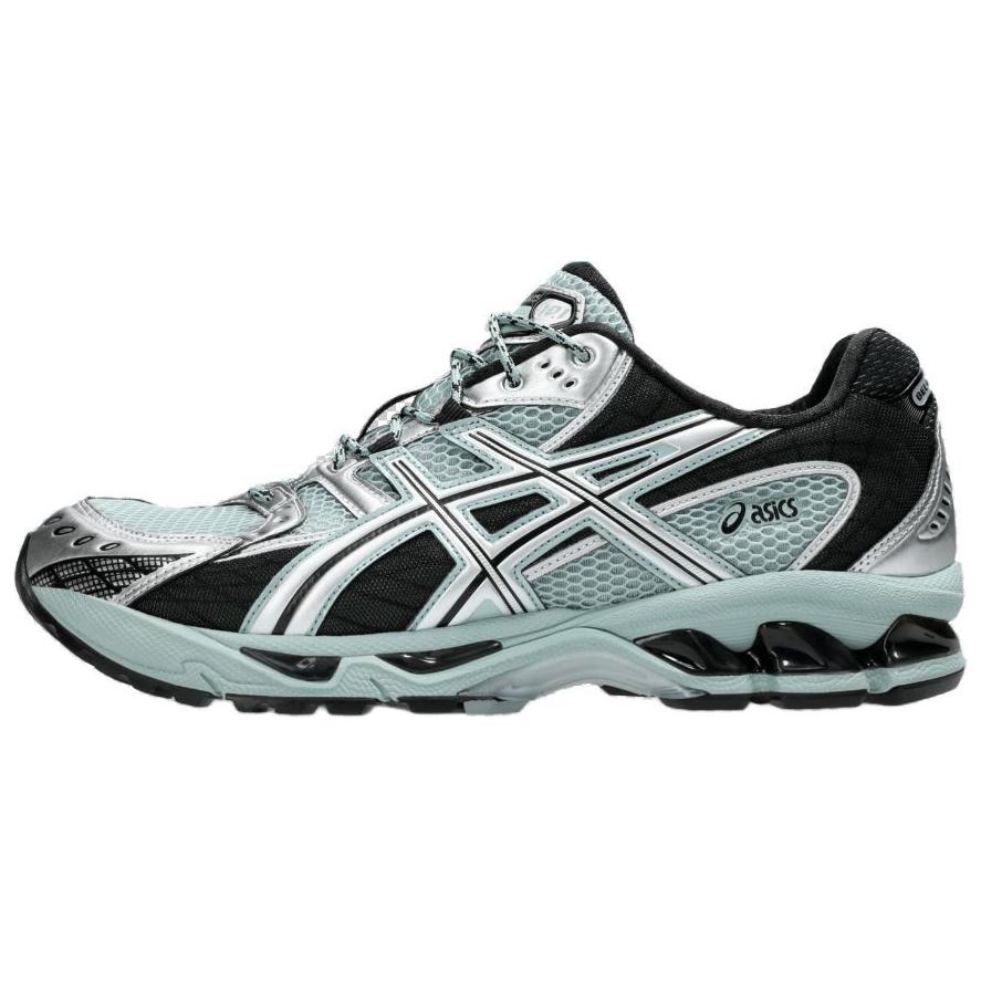 ASICS GEL Nimbus 10.1 Cushioning, Wear Resistant Low top Casual Running Shoes Unisex Cyan Black