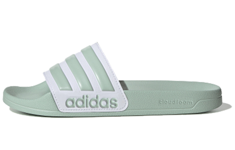 Женские шлепанцы adidas neo Adilette Shower (светло-зеленые) — фото 1