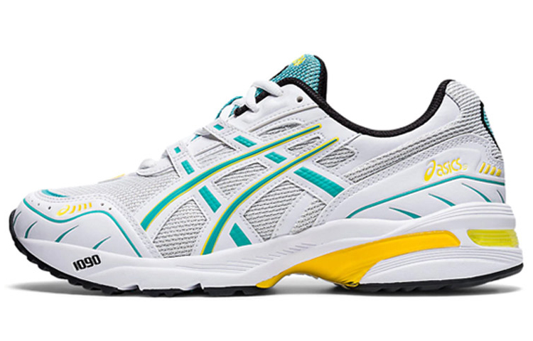 Кроссовки ASICS Gel-1090 V1 (бело-сине-желтые)