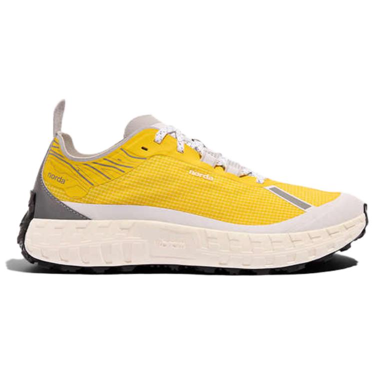NORDA 001 Slip Resistant, Abrasion Resistant, Lightweight Coverage Low top Running Shoes Men’s Bright Yellow