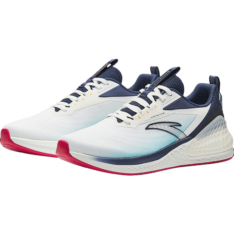 Anta C37+ Fabric Cushioning Breathable Lightweight Low top Rubber Outsole Casual Long Distance Running Shoes