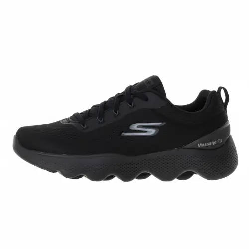 Skechers Go Walk Massage Fit Mesh Abrasion Resistant Low top Running Shoes Men's Black