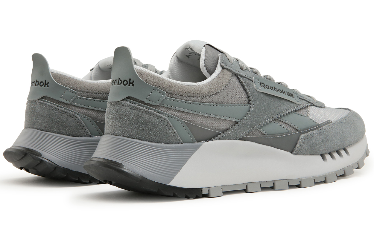Reebok CL LEGACY W+ Abrasion Resistant Height Increasing Low top Running Shoes Unisex Glacier Gray