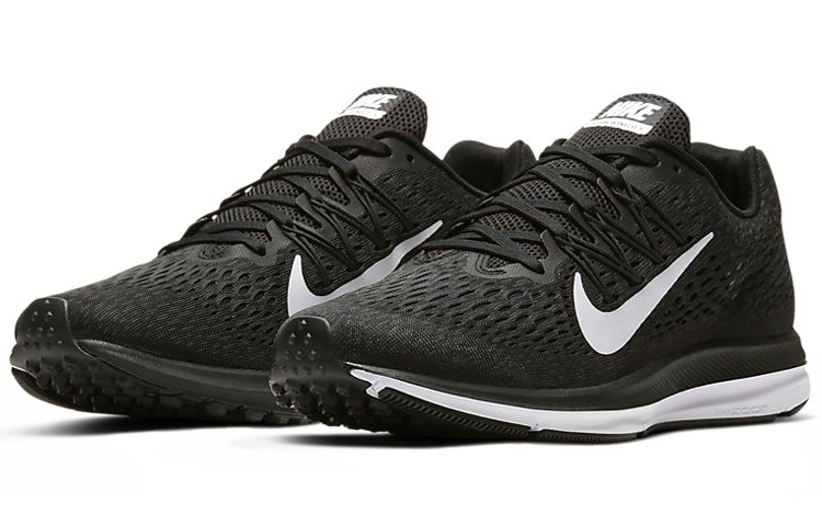 Женские кроссовки Nike Zoom Winflo 5 (черно-белые) — Чёрныйбелый — фото 3