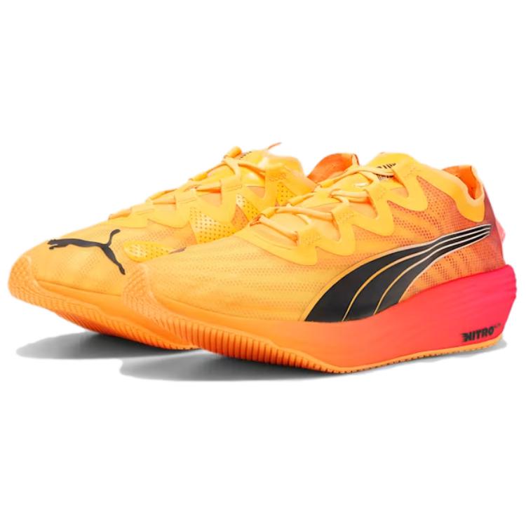 PUMA Fast FWD Nitro Elite Slip Resistant And Breathable Low top Casual Running Shoes Men’s Yellow