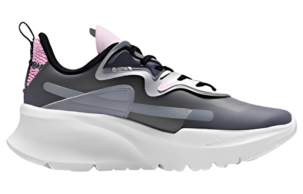 Li Ning Cushioning Slip Resistant Abrasion Resistant Rebound Low top Running Shoes Women’s Gray Pink