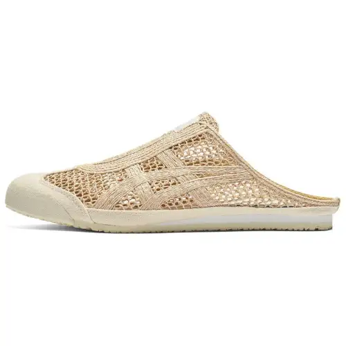 Onitsuka Tiger MEXICO 66 Rubber Sole Slip Resistant Odor Resistant Slide Slippers Unisex Beige Umber