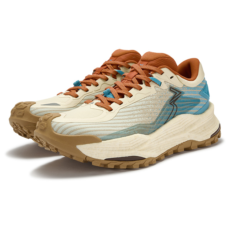 361° Wu Xia 2 Cushioning, Wear Resistant Low top Casual Running Shoes Men’s Light Wood Blue