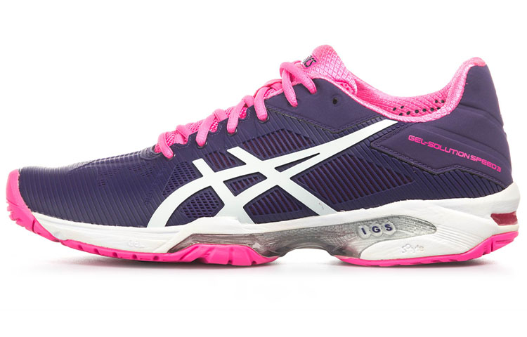 ASICS Gel Solution Speed 3 Running Shoes Women's Low Top Purple/Pink