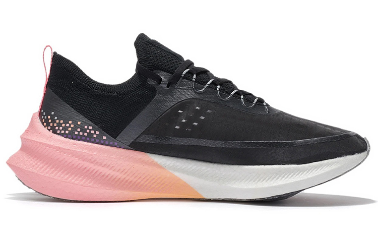 Li Ning Feidian Challenger Racing Abrasion Resistant Breathable Low top Running Shoes Women’s Black