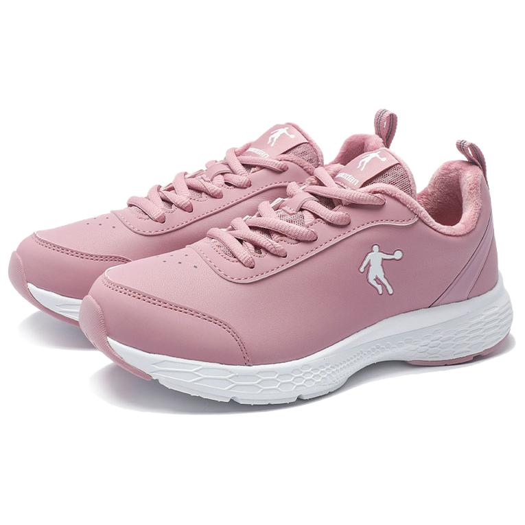 QIAODAN Slip Resistant Abrasion Resistant Low top Casual Running Shoes Women’s Light Purple Pink