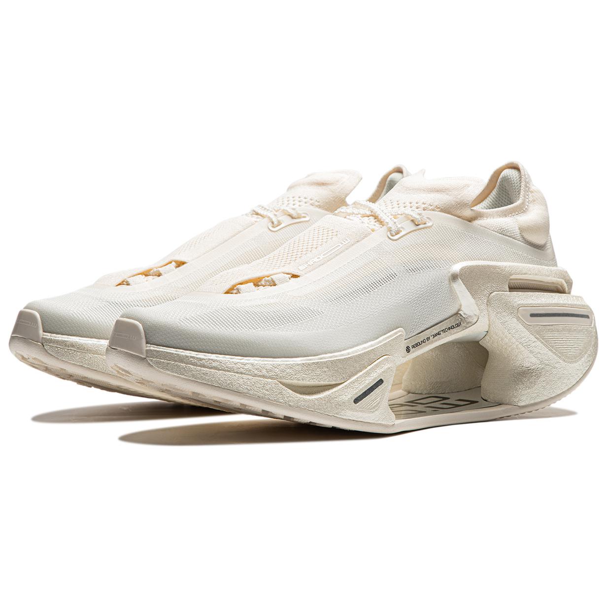 Li Ning Shadow 3.0 Cushioning Abrasion Resistant Breathable Rebound Low top Running Shoes Unisex Ecru