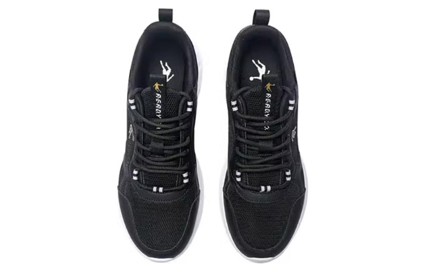 QIAODAN Versatile Cushioning Abrasion Resistant Lightweight Low top Running Shoes Men’s Black White