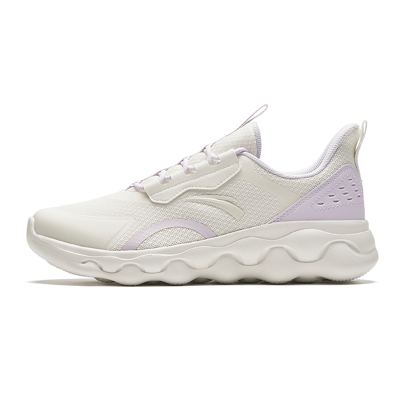 Anta Running Collection Slip Resistant Abrasion Resistant Low top Running Shoes Women’s White Purple