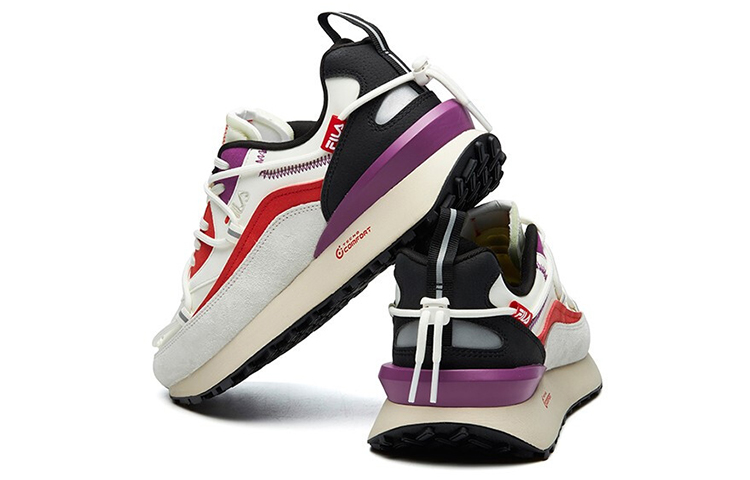 Женские кроссовки Fila FUSION Jogger DX (бело-фиолетовые) — 雪白/柳橙紫 — фото 5