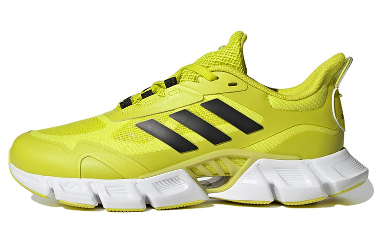 Adidas Climacool comfortable and fashionable mesh fabric shock-absorbing, non-slip and wear-resistant, mid-top casual running shoes, same style for men and women, yellow and black