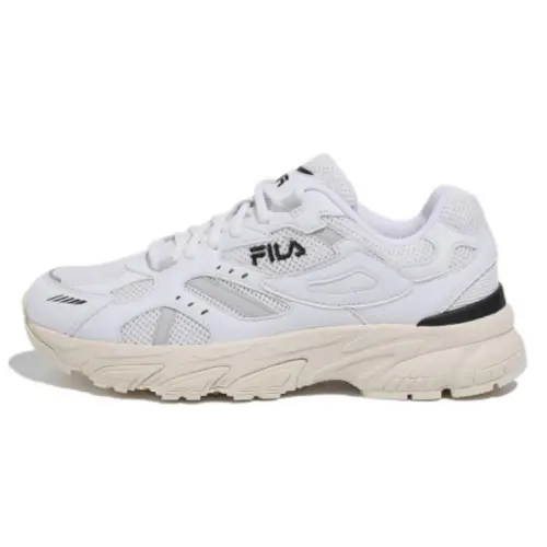 FILA Ray Comfortable Cushioning Abrasion Resistant Cushioning, Wear Resistant Low top Casual Shoes Unisex White