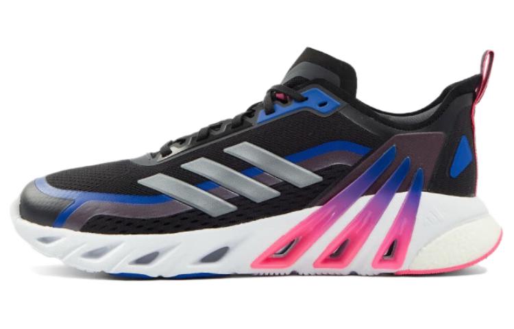 Adidas Cushioning Breathable Cushioning Breathable Low top Running Shoes Unisex Black Purple