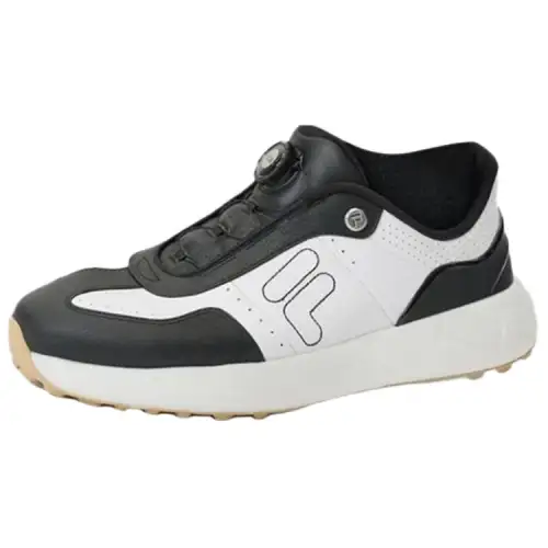 FILA GF DRIVER Abrasion Resistant Low top Golf Shoes Men's FILA White Blue Outfit Color
