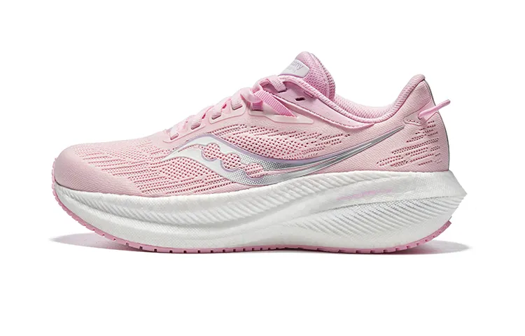 Saucony Triumph Victory 21 Comfortable Cushioning Lightweight Low top Running Shoes Women's Pink