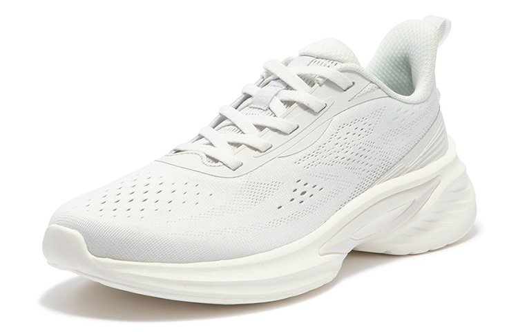 361° Blade Edge Cushioning Slip Resistant Abrasion Resistant Low top Running Shoes Women’s Gray White