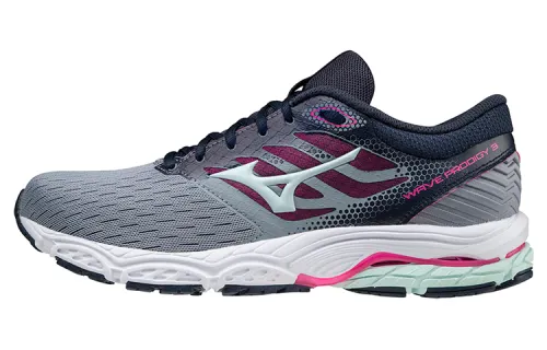Mizuno Wave Prodigy 3 Wave Low top Running Shoes Women's Gray Black Green