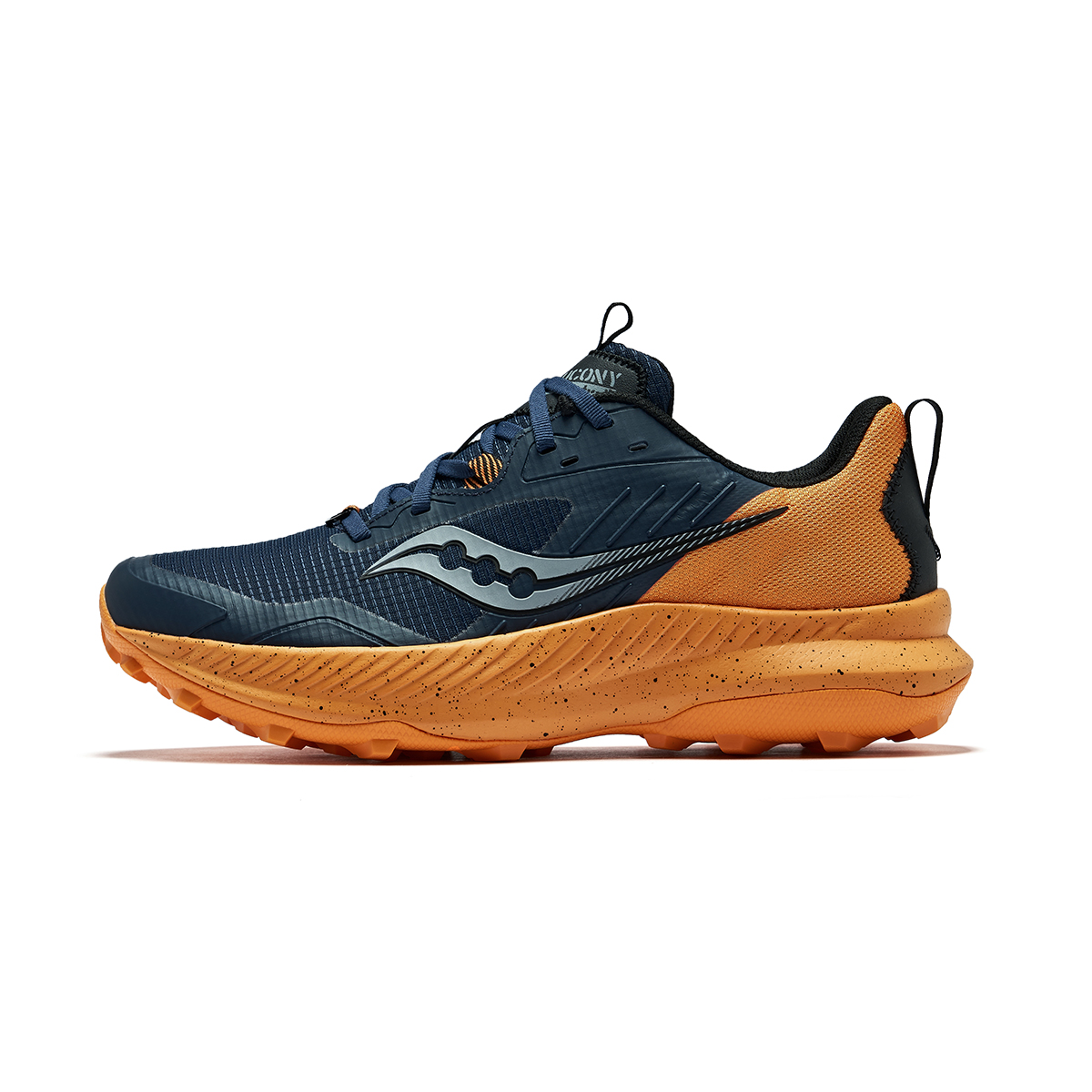 Saucony BLAZE TR Fiery Comfortable Abrasion Resistant Low top Running Shoes Men’s Dark Blue Orange