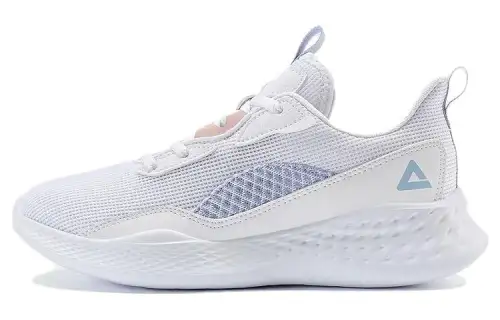 PEAK Waffle Knit Slip Resistant, Abrasion Resistant, Breathable Low top Running Shoes Women's White