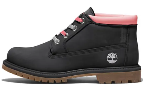 Timberland Nellie Warm Ankle Length Outdoor Boots Women's Black Pink Silver