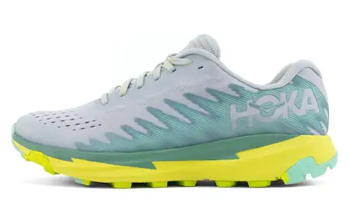 HOKA ONE ONE Torrent 3 Slip Resistant Abrasion Resistant Low top Casual Running Shoes Unisex Gray Green Yellow