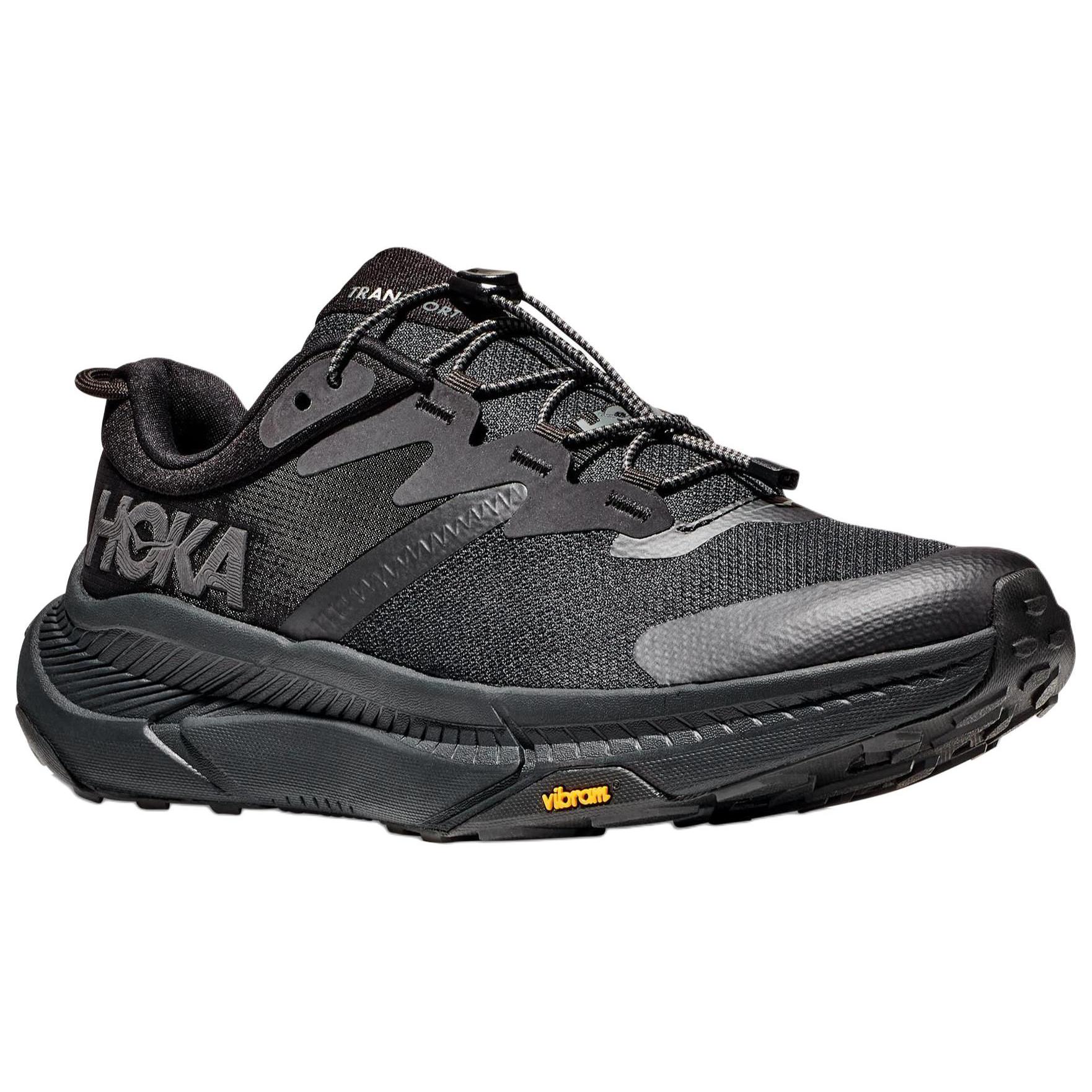 HOKA ONE ONE Transport Slip Resistant Abrasion Resistant Low top Casual Running Shoes Men’s Black