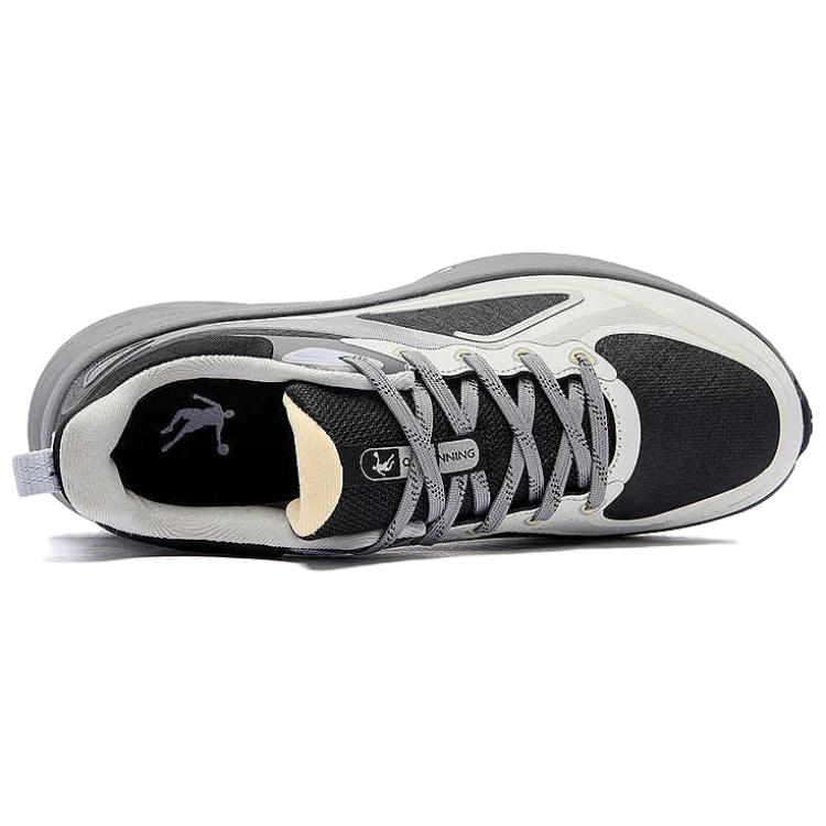 QIAODAN Synthetic Leather Slip Resistant Abrasion Resistant Low top Casual Running Shoes Women’s White Gray Black