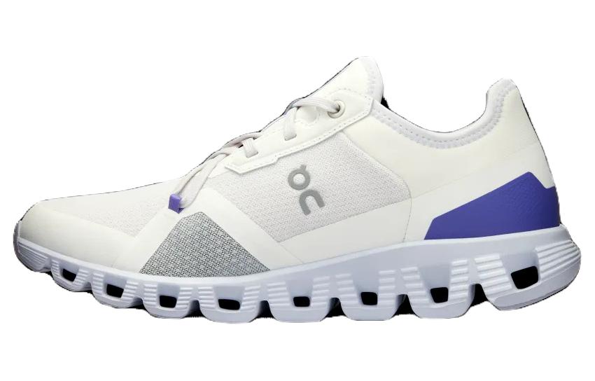 Женские кроссовки On On Cloud X 3 (бело-сине-фиолетовые)