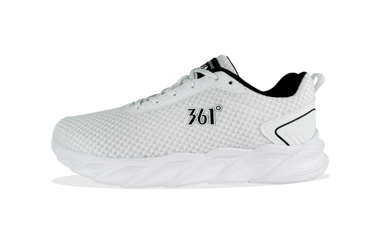 361° Lightweight And Breathable Low top Running Shoes Men’s White Black