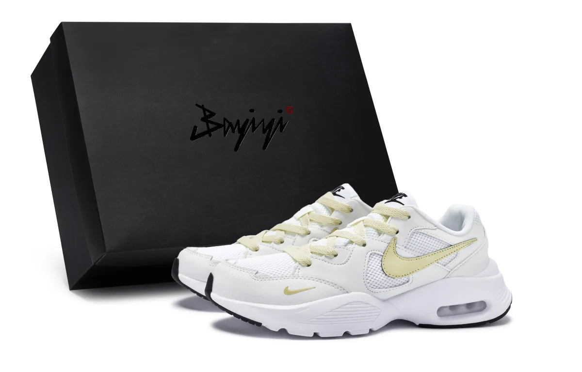 Nike Air Max Fusion Waterproof Low top Running Shoes Men's White Beige Yellow