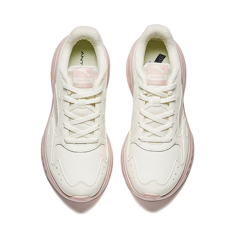 Anta Running Collection Minimalist Style Comfortable Fleece Lined Mesh, Textile, Synthetic Leather