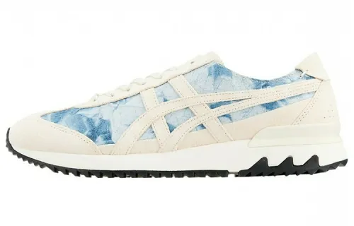 Onitsuka Tiger MHS Lace Up Abrasion Resistant Low top Running Shoes Unisex White Blue