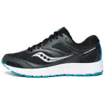 Saucony Cohesion 12 Versatile Cushioning Lightweight Low top Running Shoes Men's Black Blue