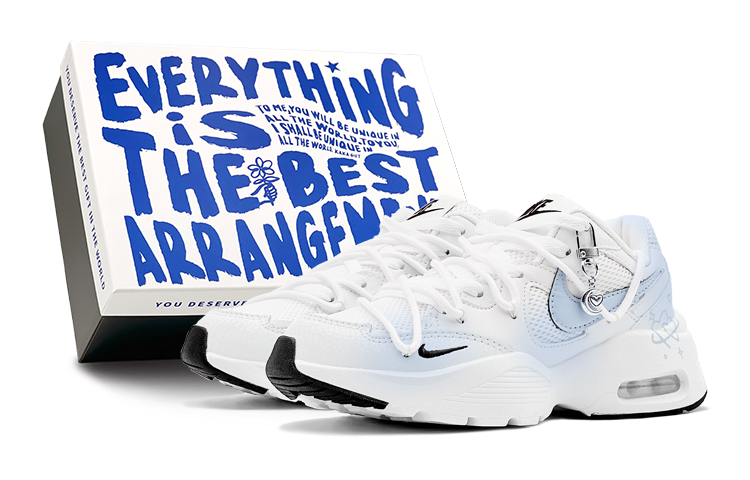 Nike Air Max Fusion Abrasion Resistant Abrasion Resistant Low top Casual Shoes Women's Blue White