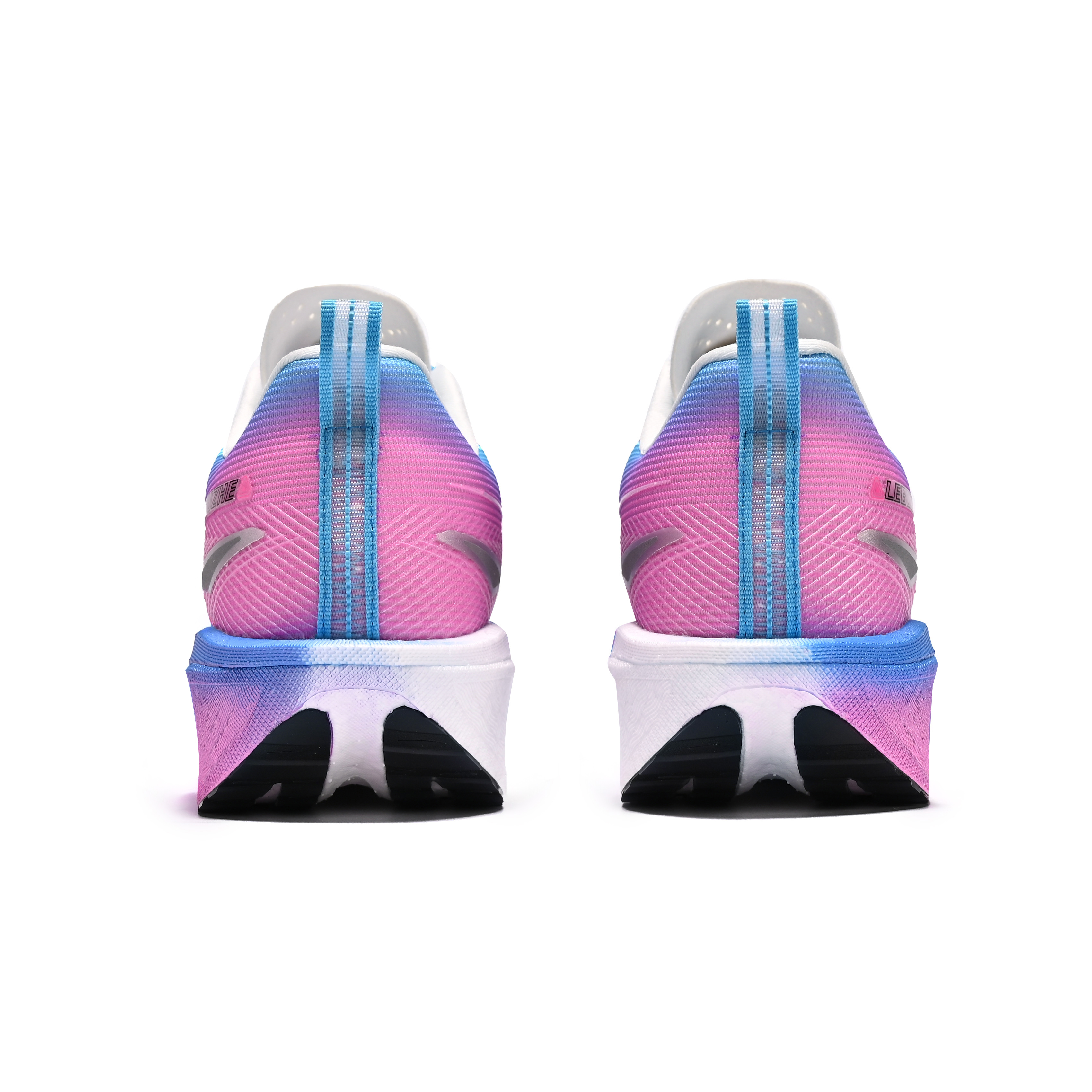 LEBUZHE Low top Running Shoes Men’s Sea Blue Cherry Blossom Pink