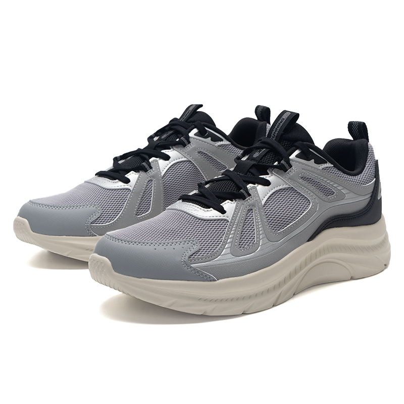 XTEP Cushioning Slip Resistant Low top Running Shoes Men’s Gray