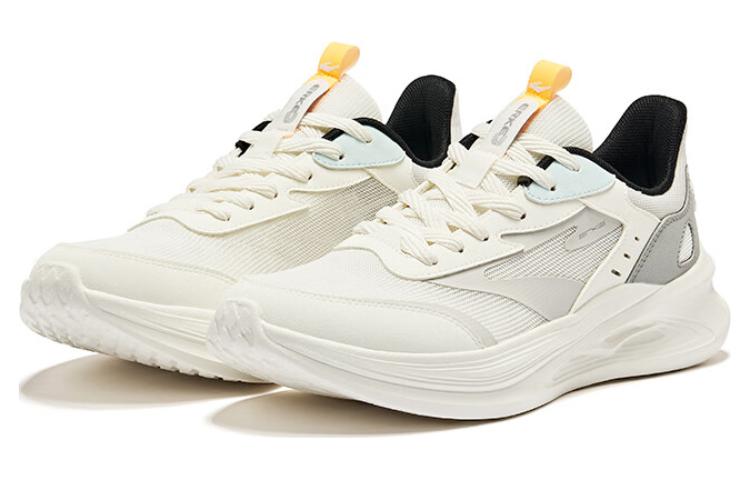 Erke Leap 2.0 Breathable And Resilient Low top Running Shoes Men’s Microcrystal White Recycling Gray