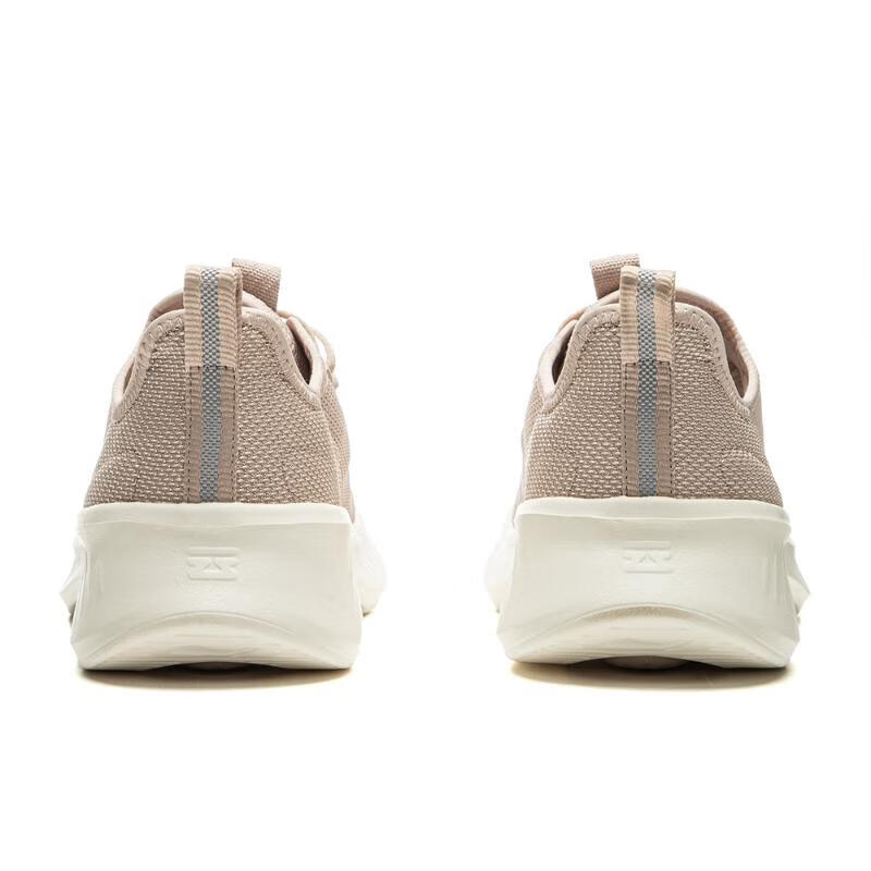 Li Ning Slip Resistant, Abrasion Resistant, Lightweight Low top Casual Running Shoes Women’s Beige