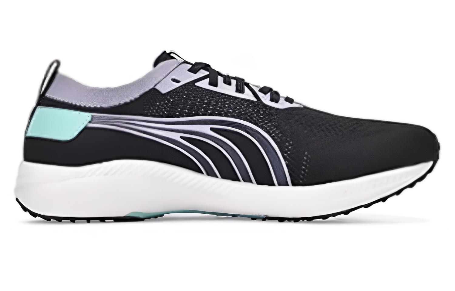 DO WIN Cushioning, Wear Resistant Low top Casual Running Shoes Unisex Black Purple