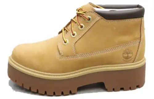 Timberland Stone Street Mid Lace Up Waterproof Chukka Boots 'Wheat Nubuck' Women's