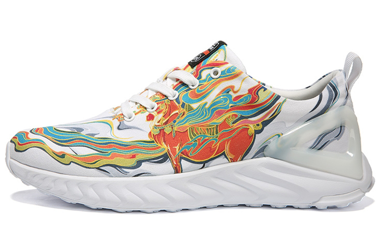 PEAK Cushioning Rebound Low top Running Shoes Women’s White Orange