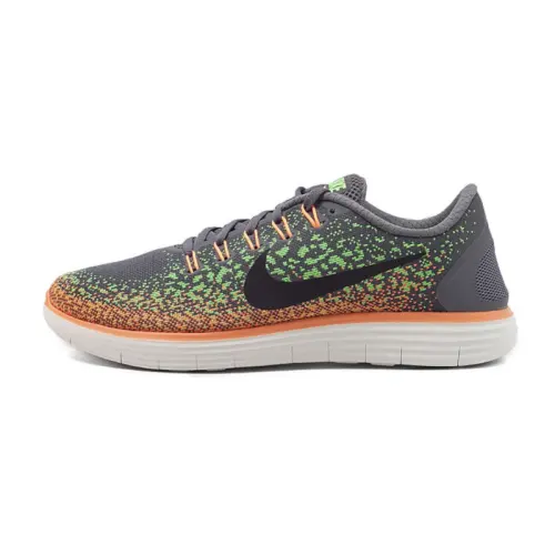 Nike Free Run Distance Wolf Grey/Black Green Atomic Orange